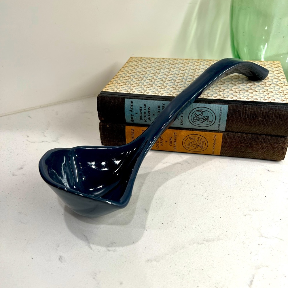 Navy Blue Frankoma Ladle